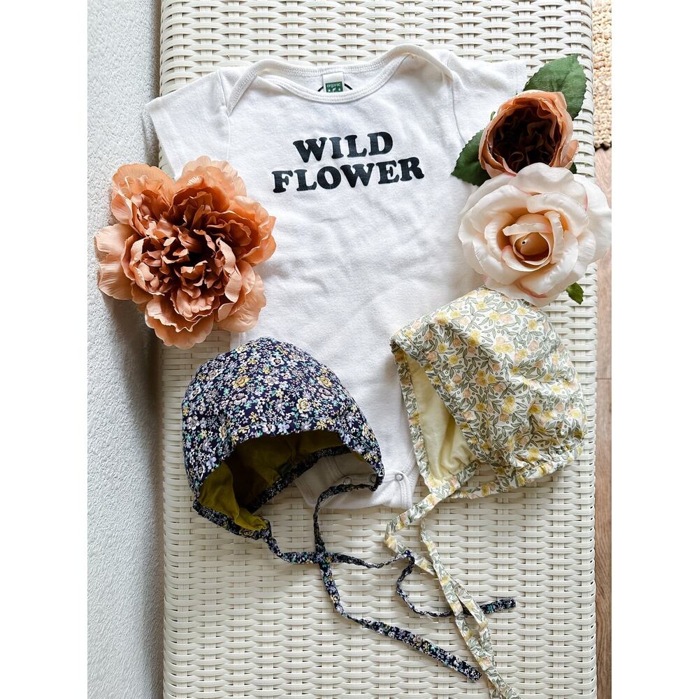 Made Of Meadow Flowers 2 Darling Blooming Floral Baby Bonnets